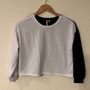 Black & White Long Sleeve Top